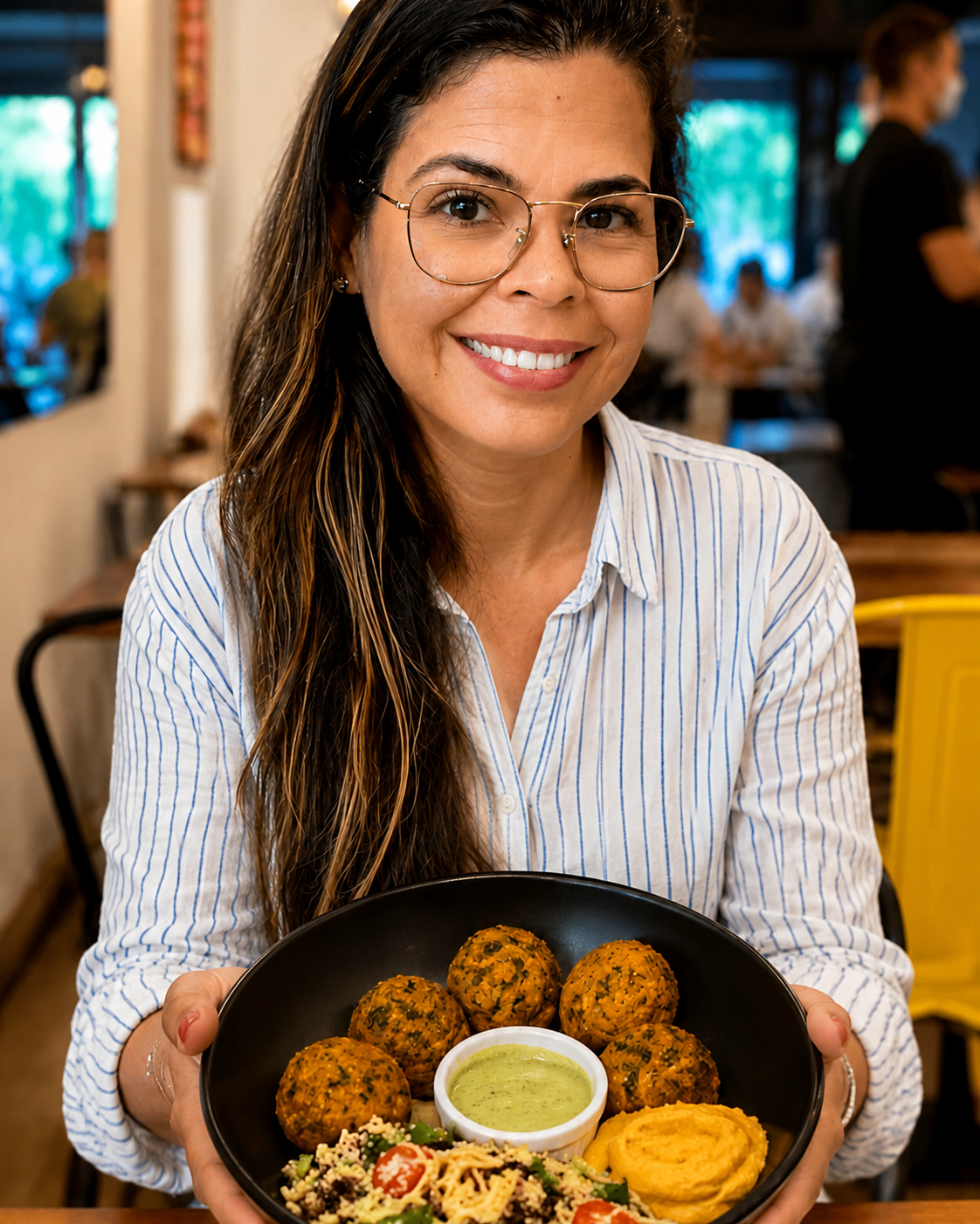 Nutricionista Tiane Brites, criadora da planilha Proteína Vegetariana na Prática