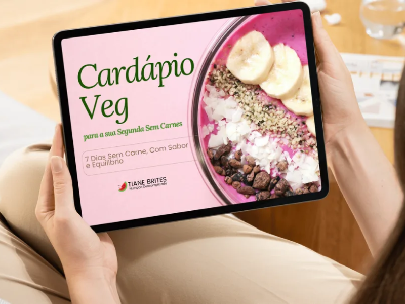 Cardápio Veg da Semana Sem Carnes