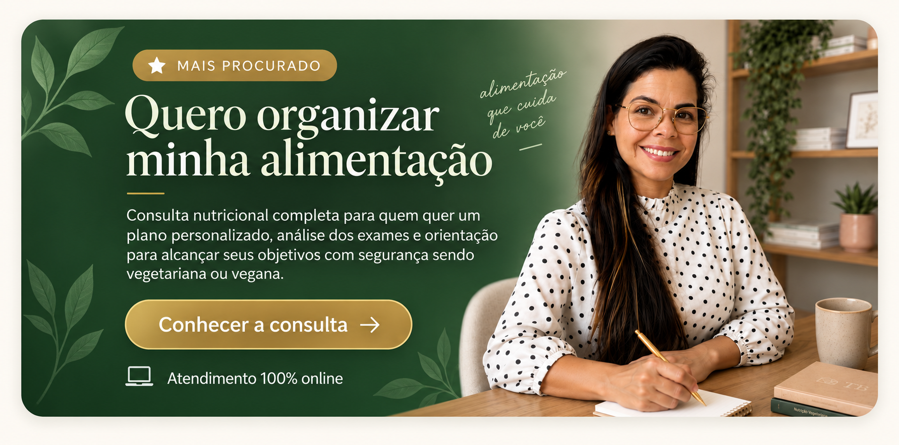 Quero organizar minha alimentação - Consulta Nutricional com Tiane Brites